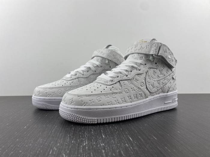 nike x l**is V*t*n air force 1 mid sneakers bsyf037b
