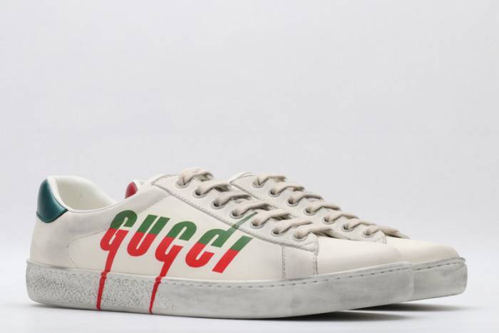 GUCC Ace Embroidered Low-Top Sneaker 576137 A38V0 9090