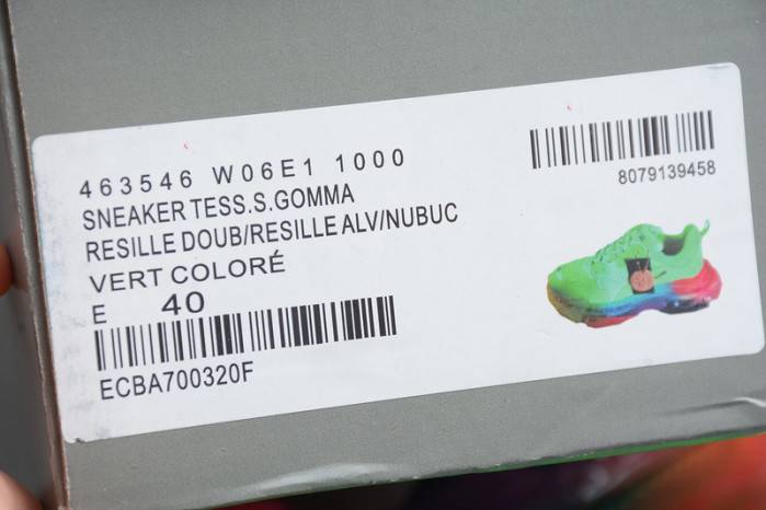 BLCG Sneaker Triple.s.Gomma Vert-Rainbow Noir