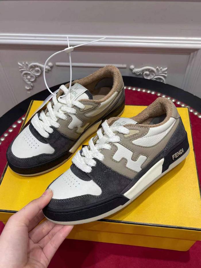 F**di match multicolor leather low-tops