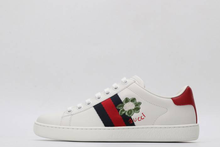 GUCC Ace Embroidered Low-Top Sneaker
