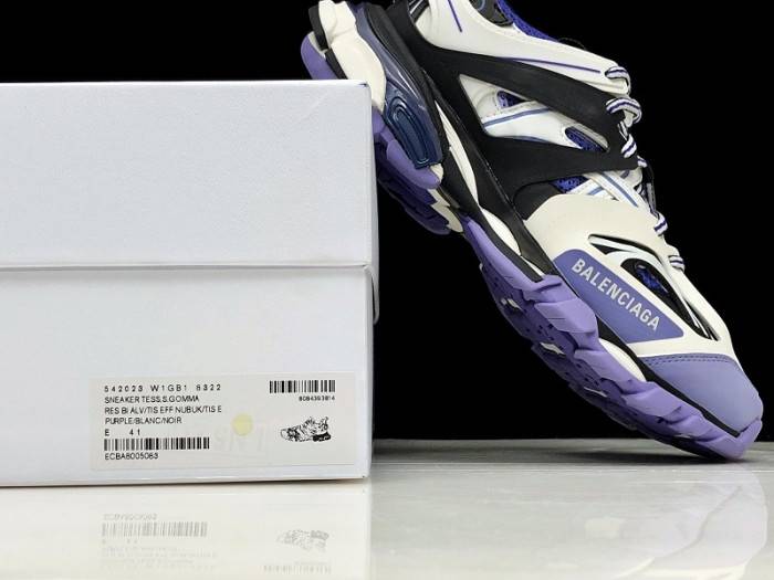 BLCG Sneaker Tess.s.Gomma white-black-purple 542023 W1GB1 8322