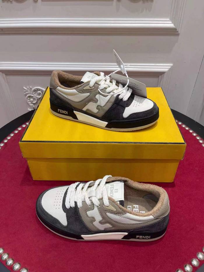 F**di match multicolor leather low-tops