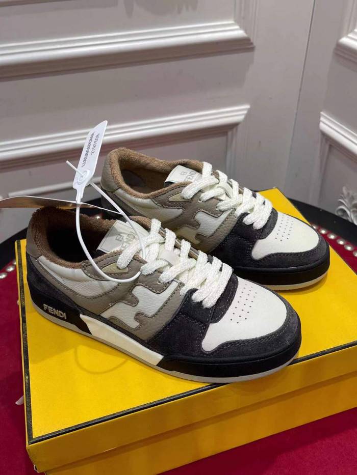 F**di match multicolor leather low-tops