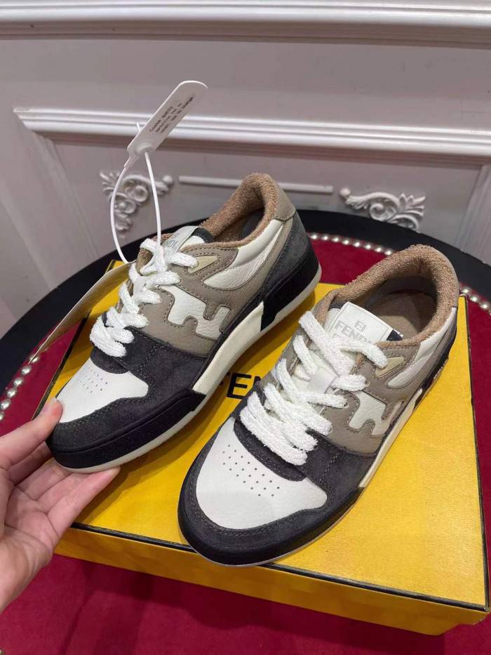 F**di match multicolor leather low-tops