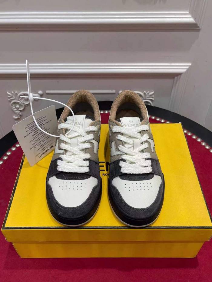 F**di match multicolor leather low-tops