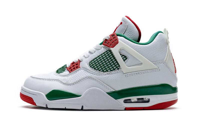 Air Jordan 4 Retro White Green Red
