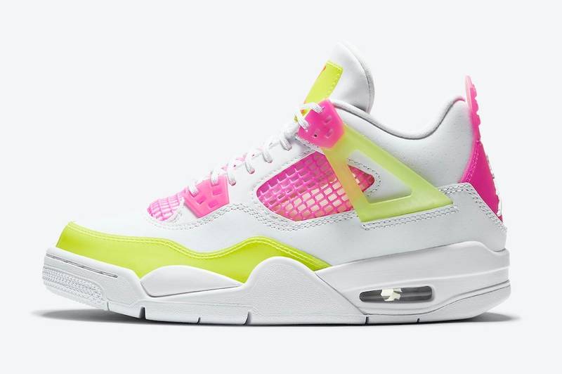 Air Jordan 4 Retro White Lemon Pink