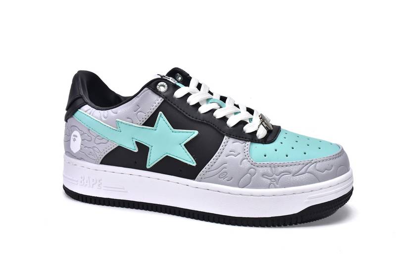 A Bathing Ape Bape Sta Low Grey Black