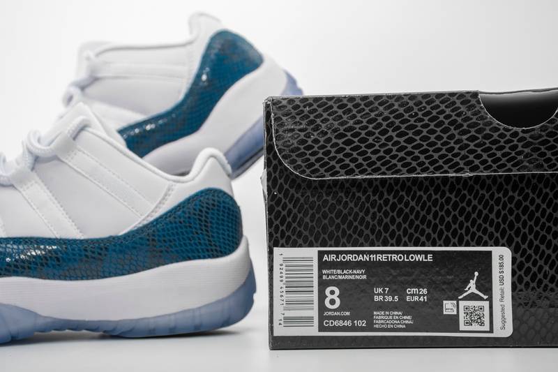 Air Jordan 11 Retro Low Snake Navy