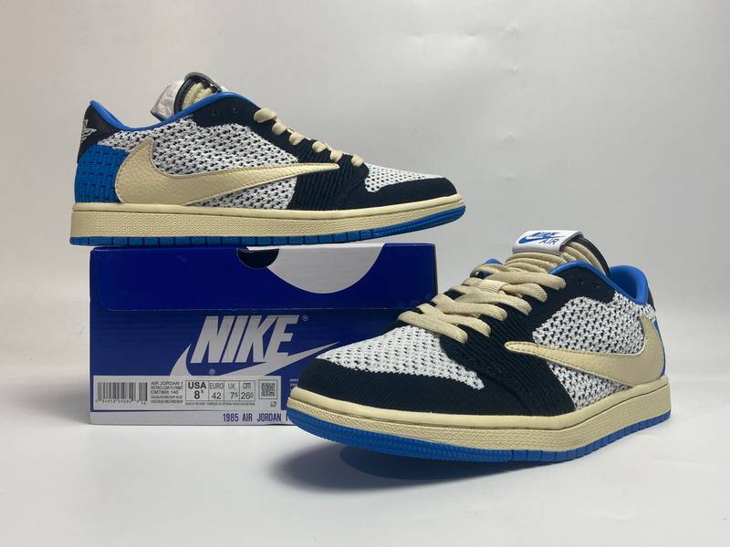 Air Jordan 1 Low Flyknit Fragment Design xTravis Scott