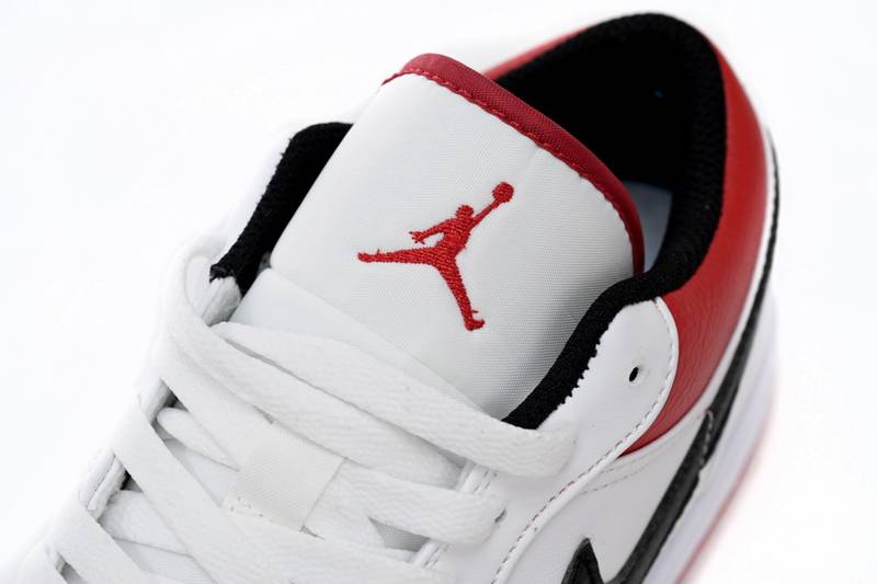 Air Jordan 1 Low White University Red Black
