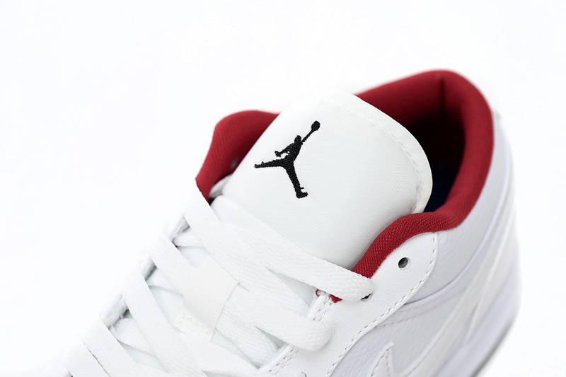 Air Jordan 1 Low White Gym Red Black