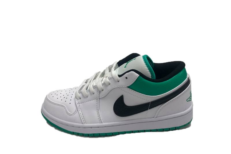 Air Jordan 1 Low White Lucky Green Black​