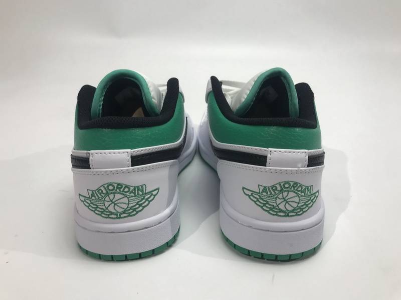 Air Jordan 1 Low White Lucky Green Black​
