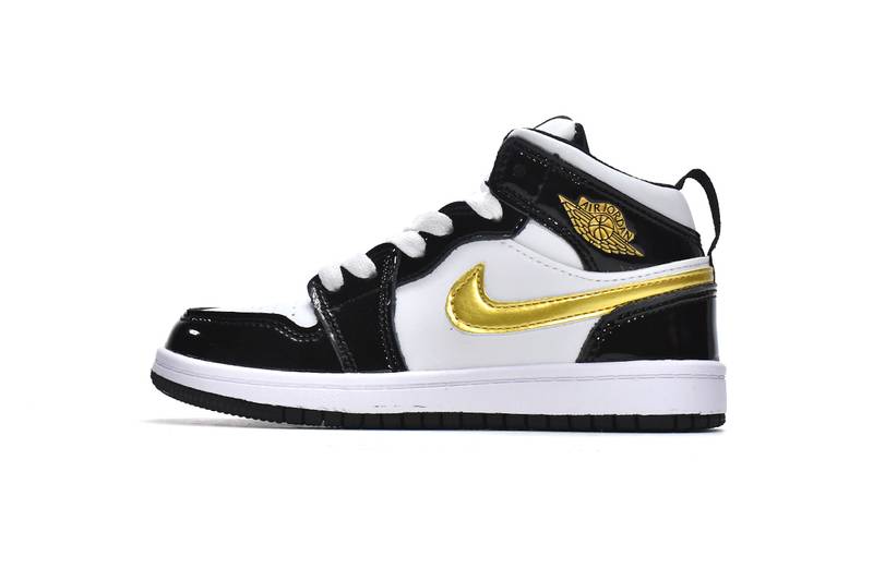 Air Jordan 1 Mid PS Black Gold（Kids）