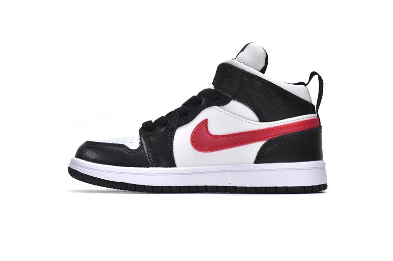 Air Jordan 1 Mid PS Black Gym Red(Kids)