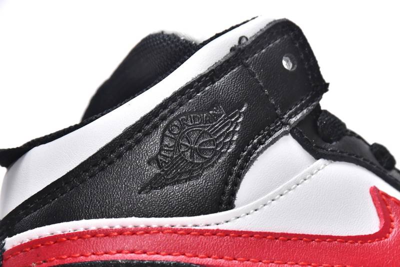 Air Jordan 1 Mid PS Black Gym Red(Kids)