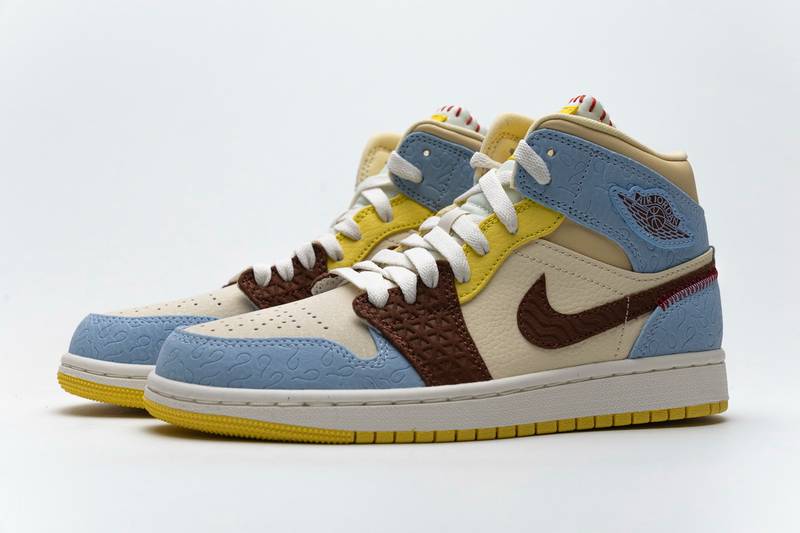 Air Jordan 1 Mid SE Maison Chateau Rogue Fearless
