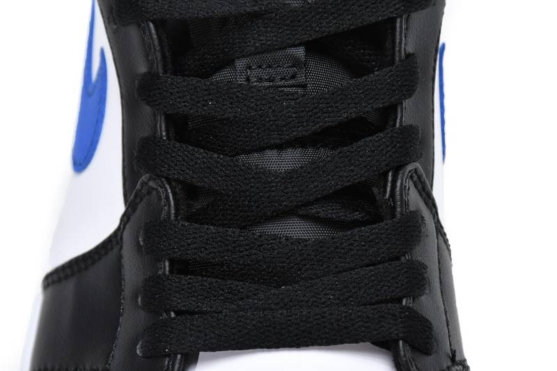 Air Jordan 1 Mid White Black Racer Blue