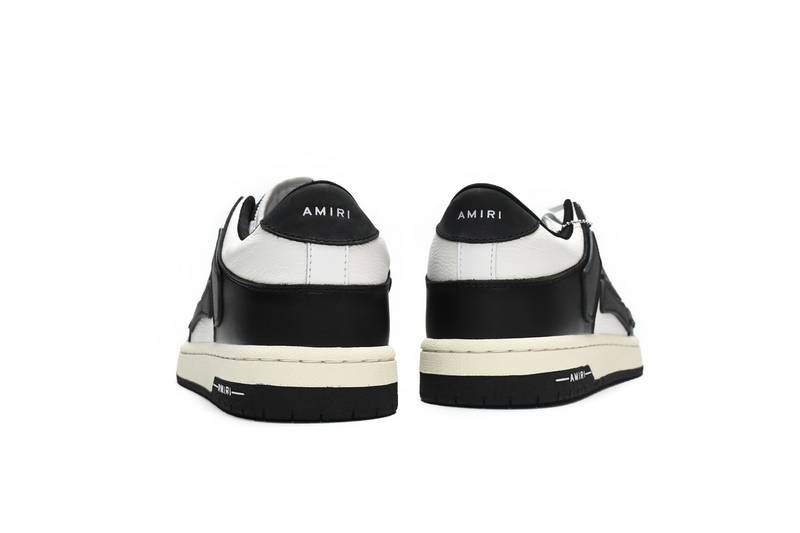 AMIRI Skel Panelled Top Low Black White