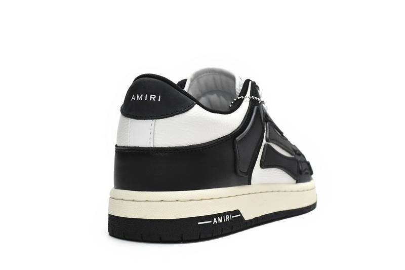 AMIRI Skel Panelled Top Low Black White