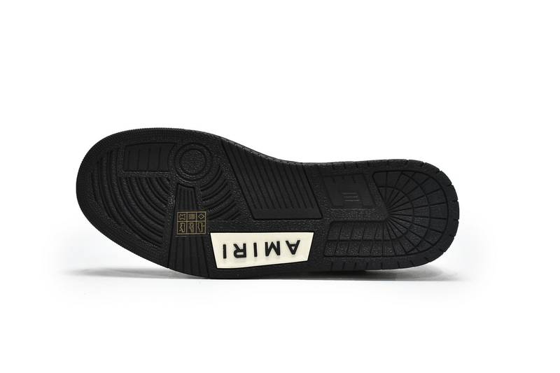 AMIRI Skel Panelled Top Low Black White