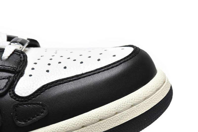 AMIRI Skel Panelled Top Low Black White