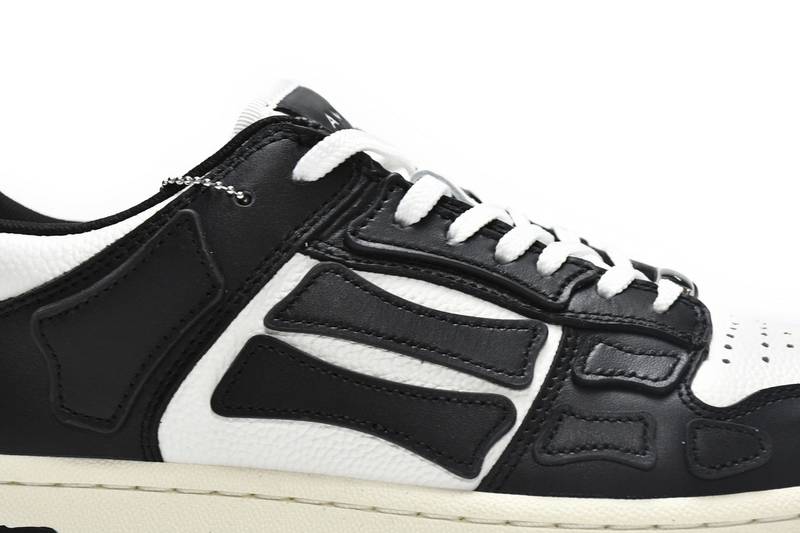 AMIRI Skel Panelled Top Low Black White