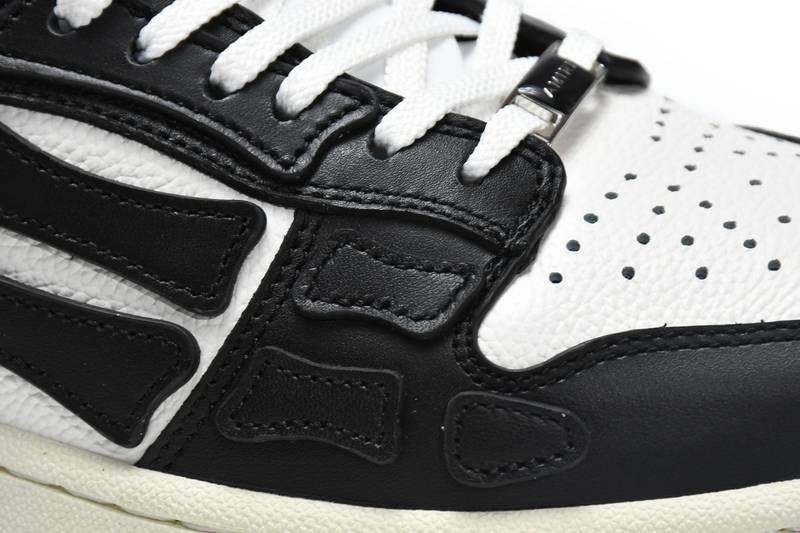 AMIRI Skel Panelled Top Low Black White