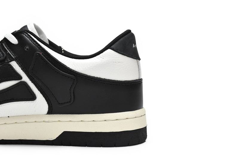 AMIRI Skel Panelled Top Low Black White