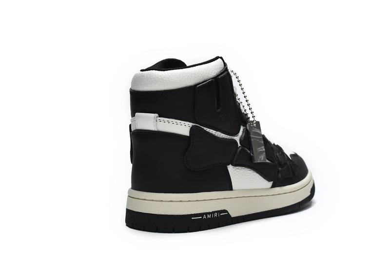 AMIRI Skel Top High Black White