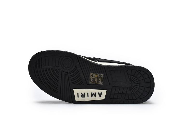 AMIRI Skel Top High Black White