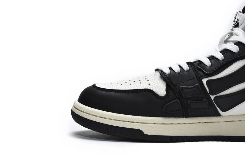 AMIRI Skel Top High Black White