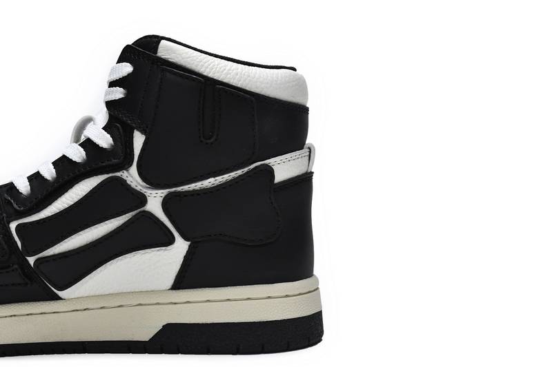 AMIRI Skel Top High Black White