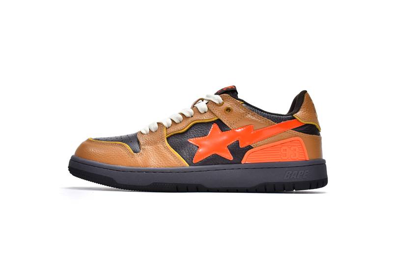 Bape Sk8 Sta Low Black brown red