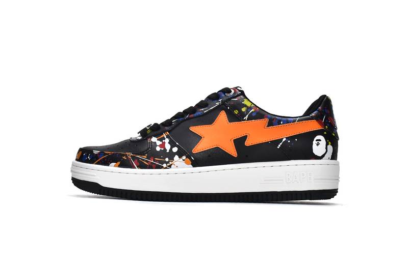 Bape Sk8 Sta Low Splash black orange
