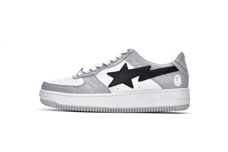 Bape Sk8 Sta Low White grey black