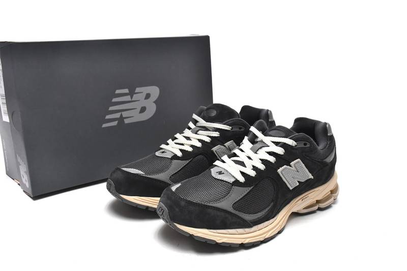 New Balance 2002R Black Dark Grey