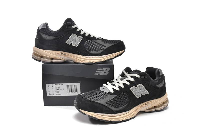 New Balance 2002R Black Dark Grey