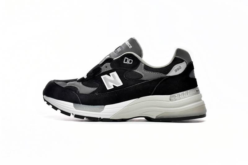 New Balance 992 Black Grey Suede