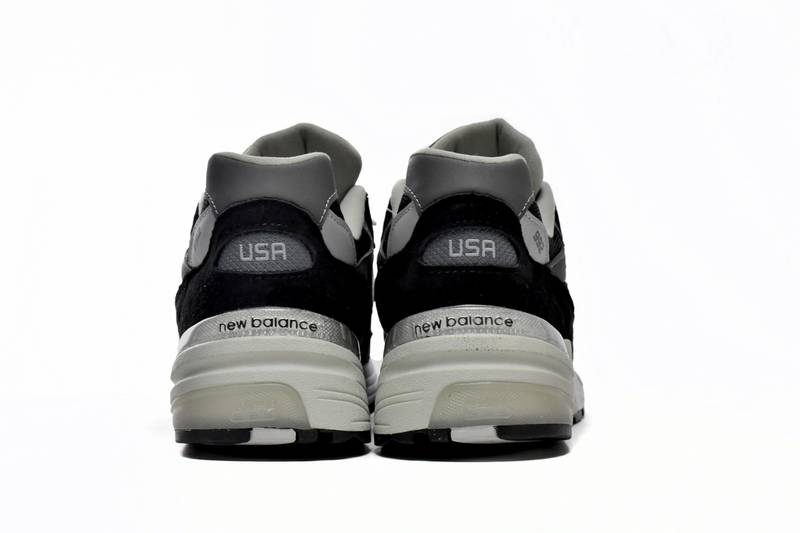 New Balance 992 Black Grey Suede