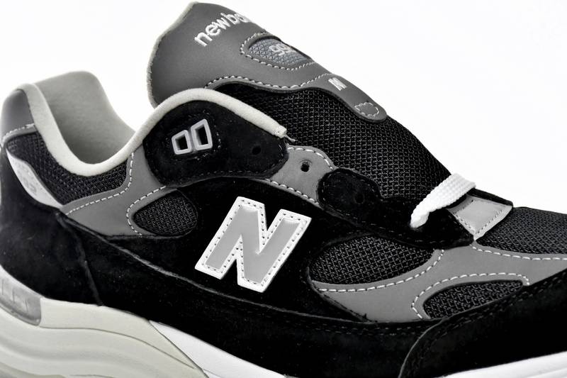 New Balance 992 Black Grey Suede