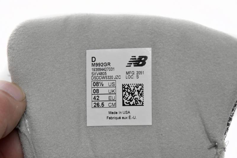 New Balance 992 Grey