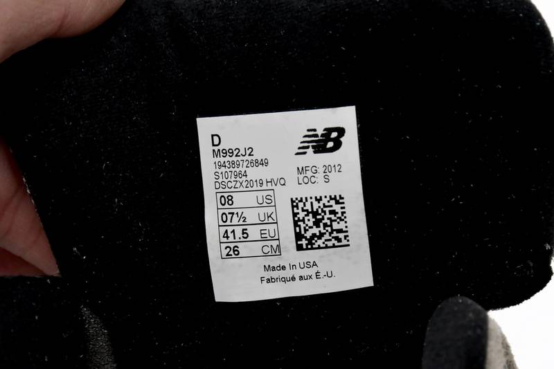 New Balance 992 JJJJound Grey