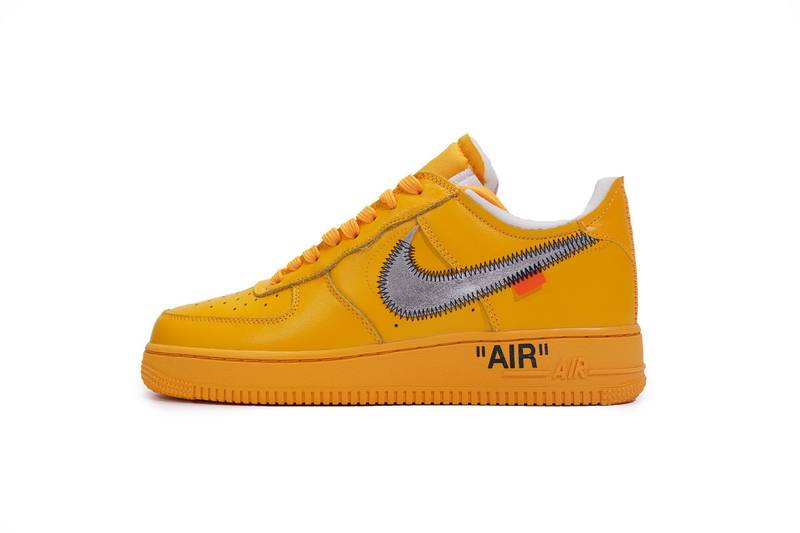 Nike Air Force 1 Low OFF-WHITE University Gold Metallic Silver