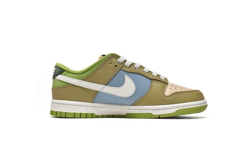 Nike Dunk Low Brown Veail Sail Vivid Green