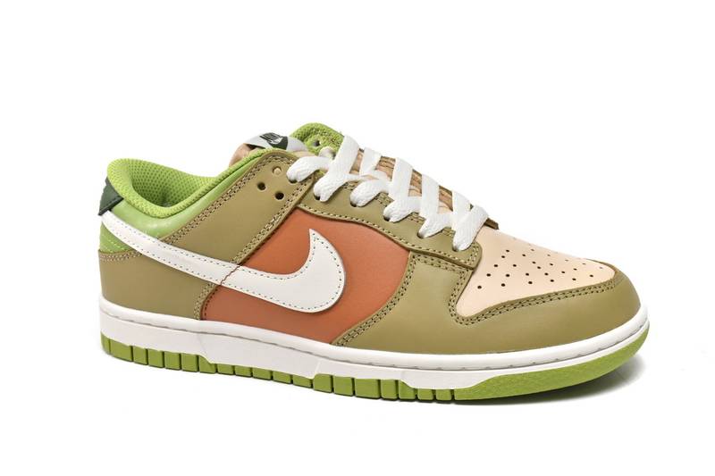Nike Dunk Low Brown Veail Sail Vivid Green