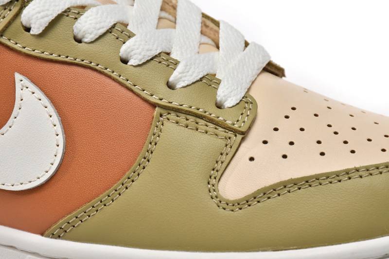 Nike Dunk Low Brown Veail Sail Vivid Green