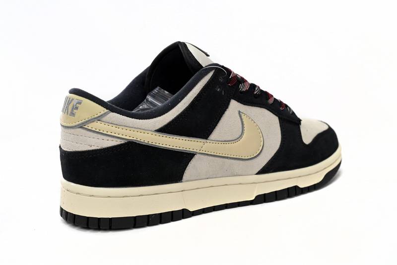 Nike Dunk Low LX Black Suede Team Gold